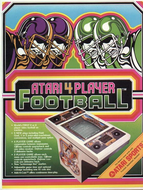 4 Player Football Flyer: 1 Front